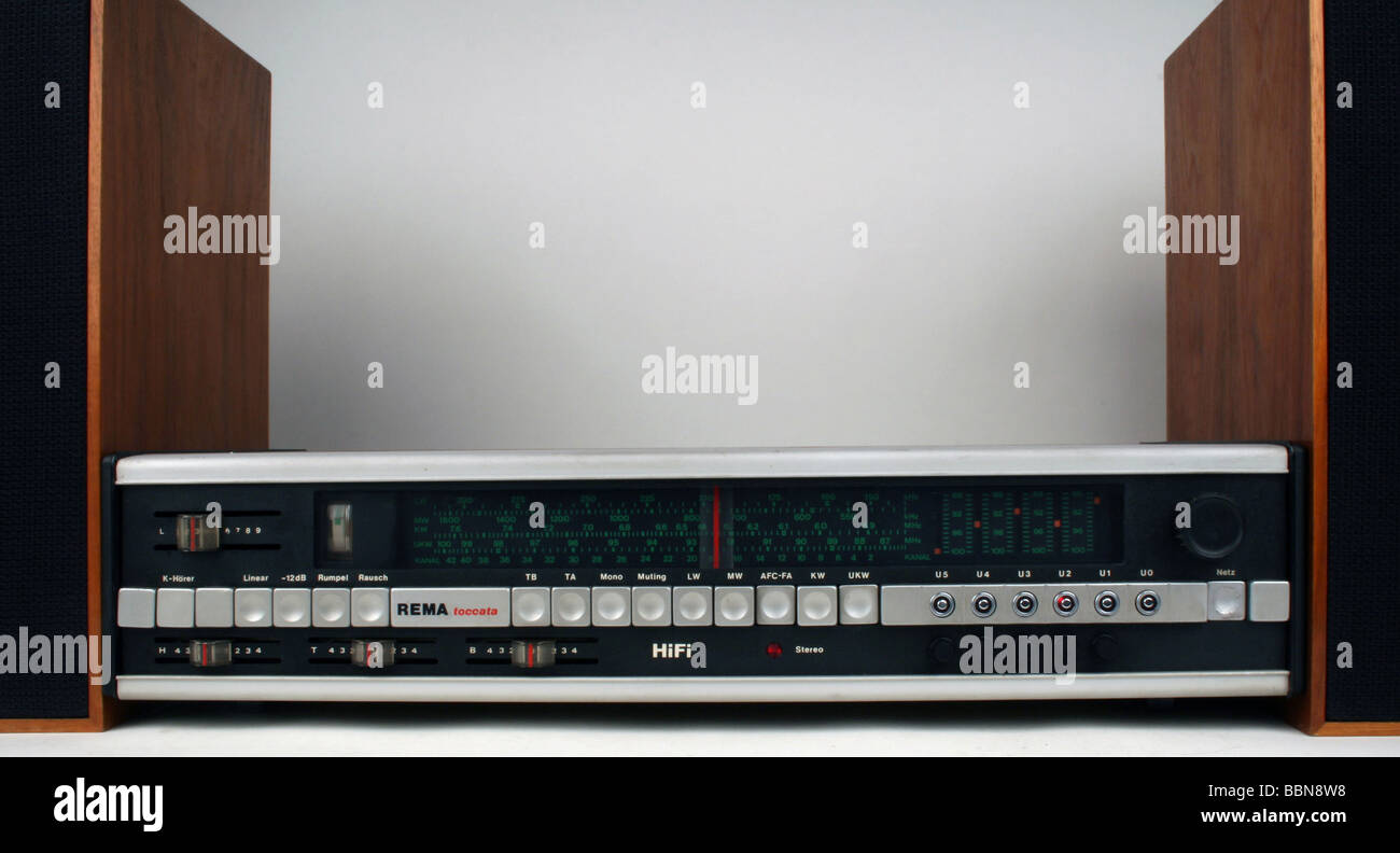 broadcast, radio, radio sets, radiostereohifireceiver Rema Toccata