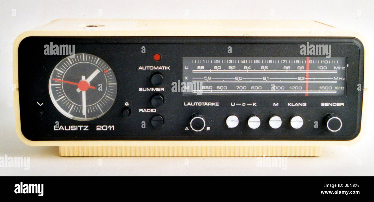 broadcast, radio, radio sets, radio set 'Lausitz 2011', made by VEB Robotron-Elektronik Hoyerswerda, GDR, 1975, Stock Photo