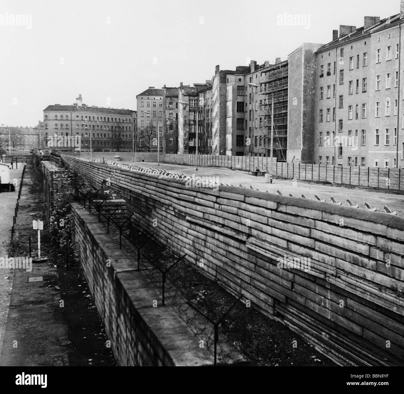 geography / travel, Germany, Berlin, wall, Bernauer Strasse, 1978 Stock