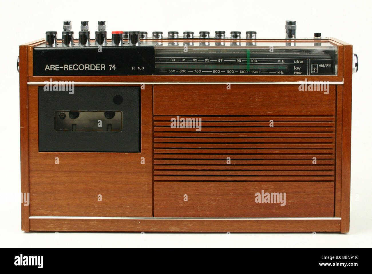 broadcast, radio, radio sets, cassette recorder ARE-Recorder 74, made by  VEB Stern-Radio Berlin, GDR, 1974, historic, historical, 20th century,  East-Germany, East Germany, DDR, radio set, technic, factory design,  special edition for NVA,