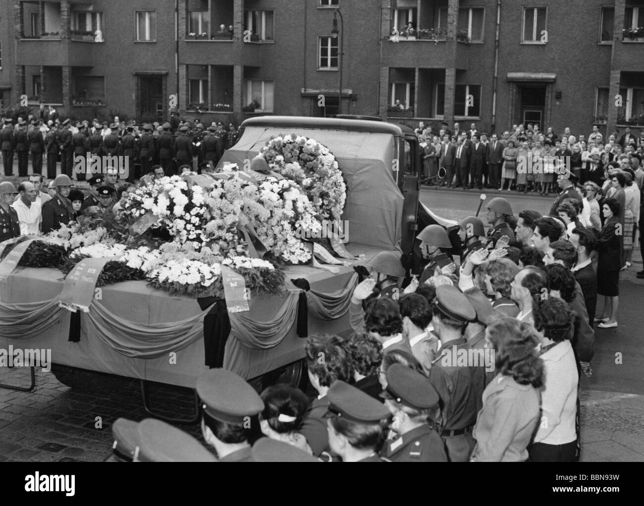 military, East Germany, border troops, state funeral for the NCO