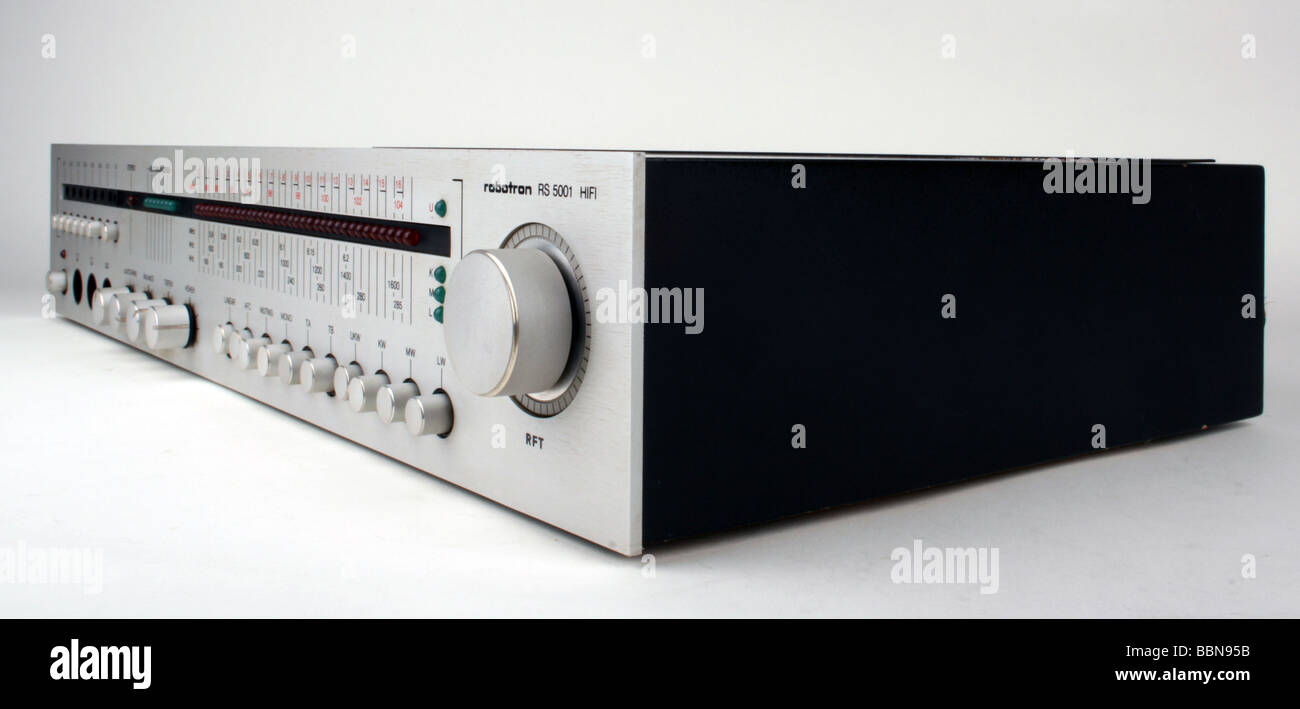 broadcast, technics, hi-fi, stereo electronic control unit RS 5001 HIFI,  made by VEB Robotron Sömmerda, GDR, 1981 Stock Photo - Alamy