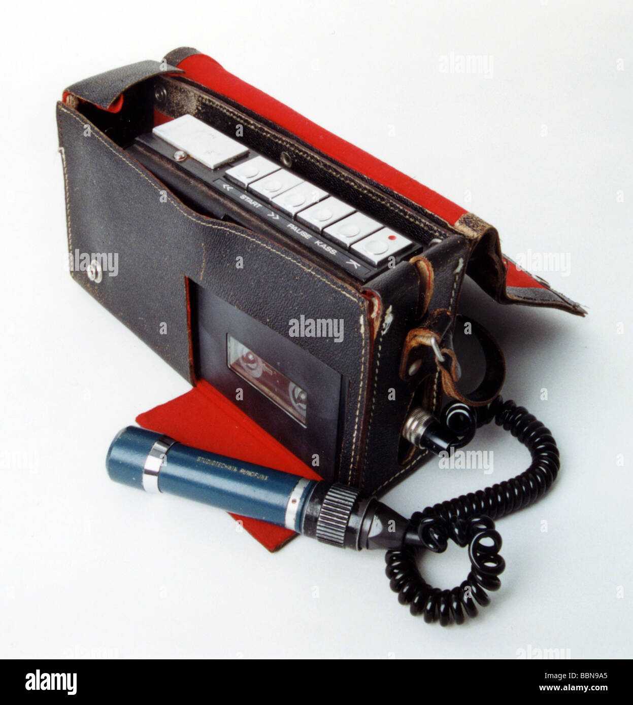 technics, sound tape units, cassette recorder MIRA, made by VEB Elektronik Gera, GDR, 1977/1978, Stock Photo