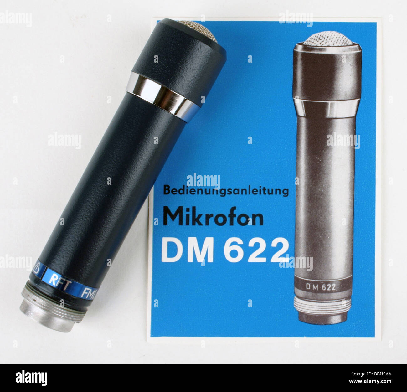 technics, microphones, dynamic microphone DM 622, made by VEB