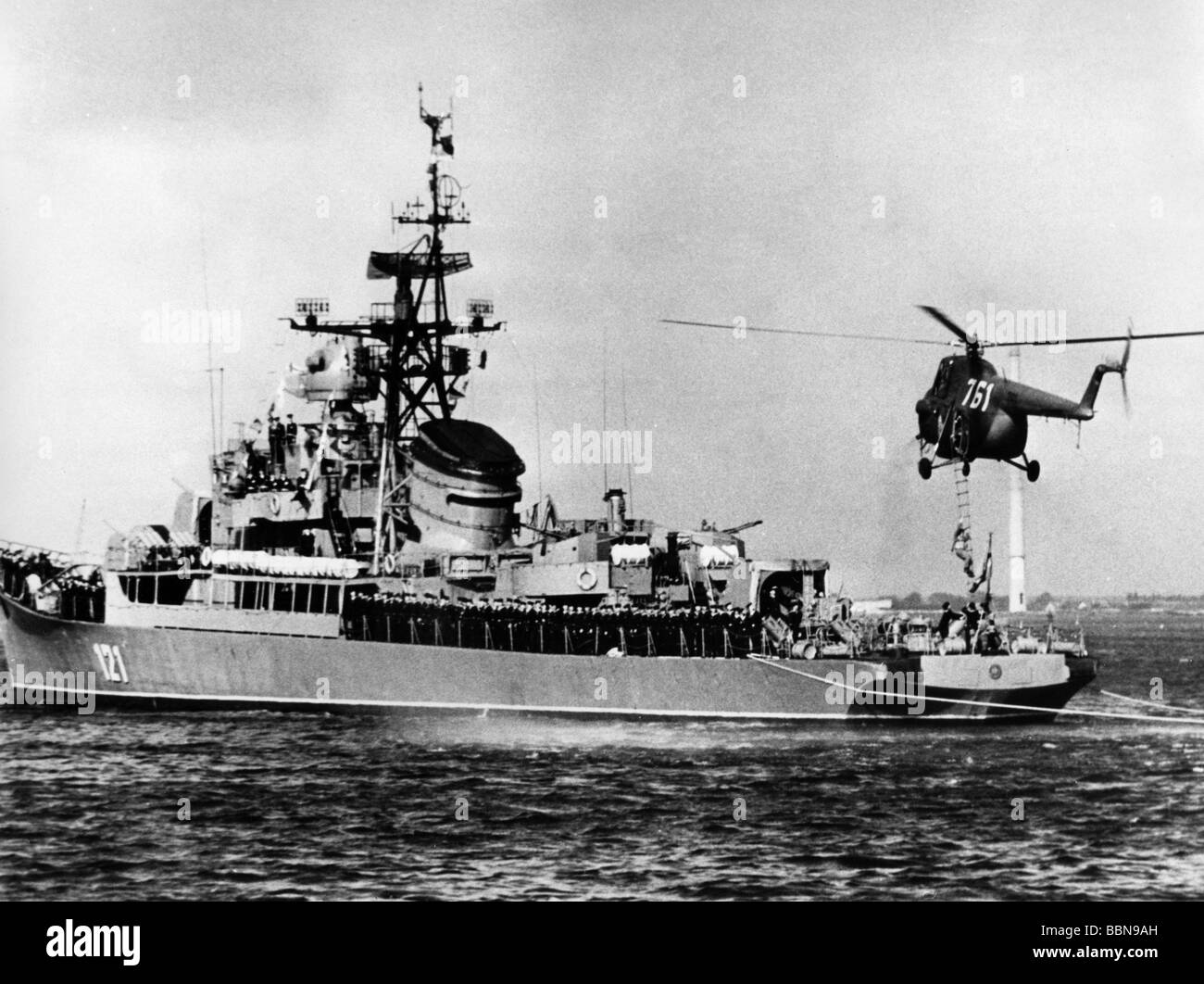 military, East Germany, National People's Navy, warship before Day of ...
