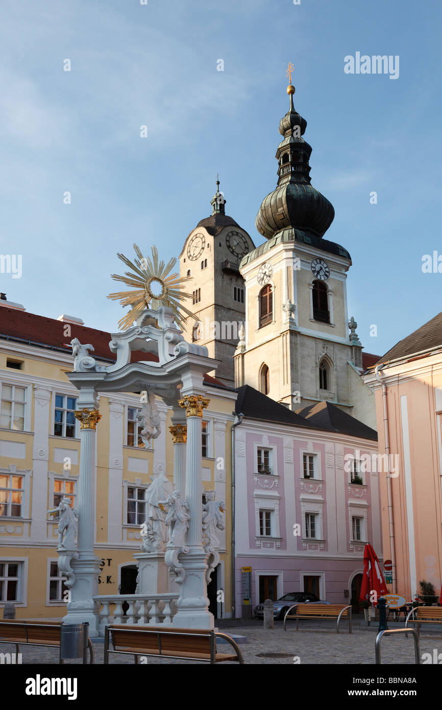 Town Hall Square In Stein Near Krems Wachau Lower Austria Austria 