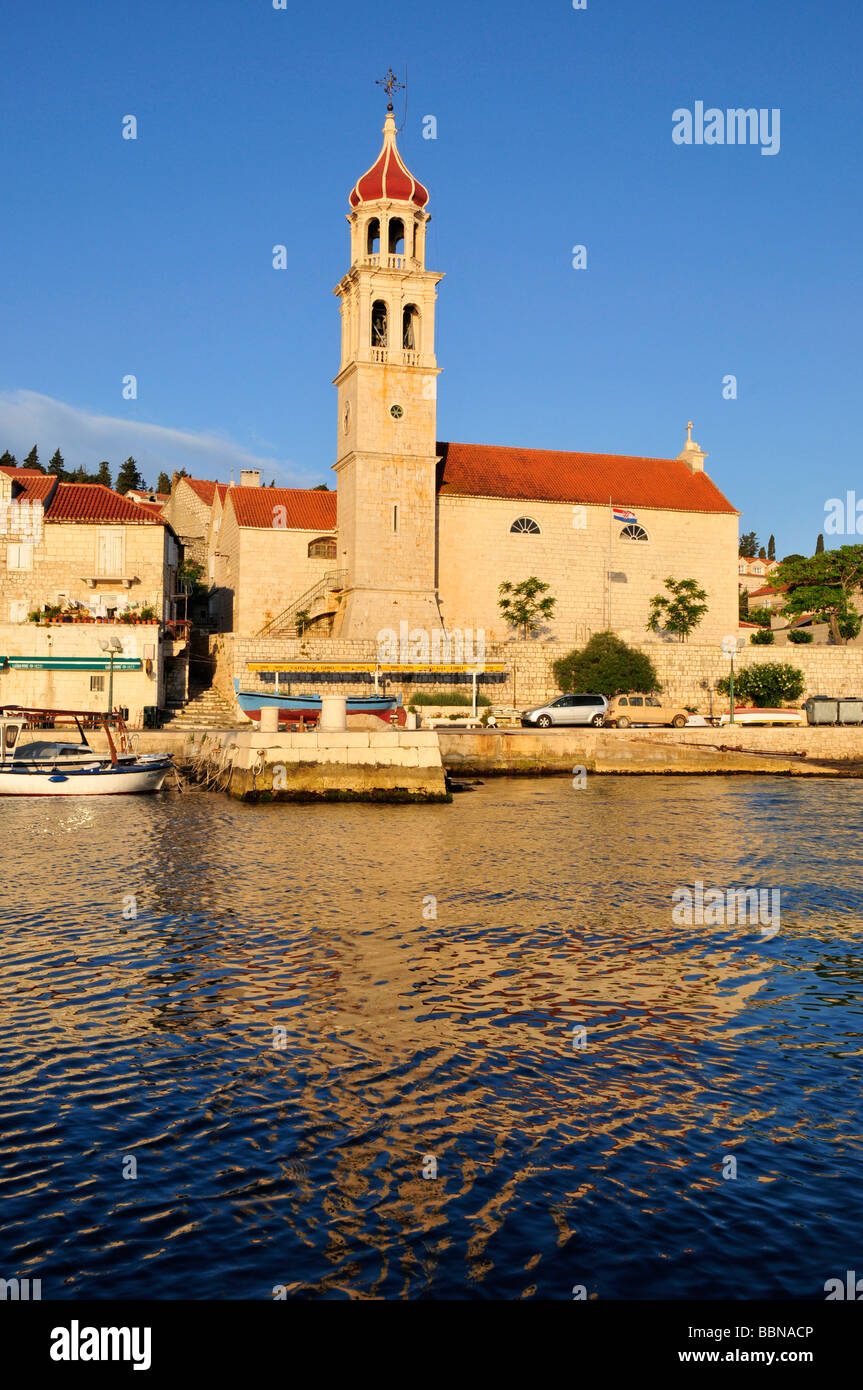 Church Sveti Ivan, Sutivan, Island Brac, Dalmatia, Croatia, Balkans, Europe Stock Photo