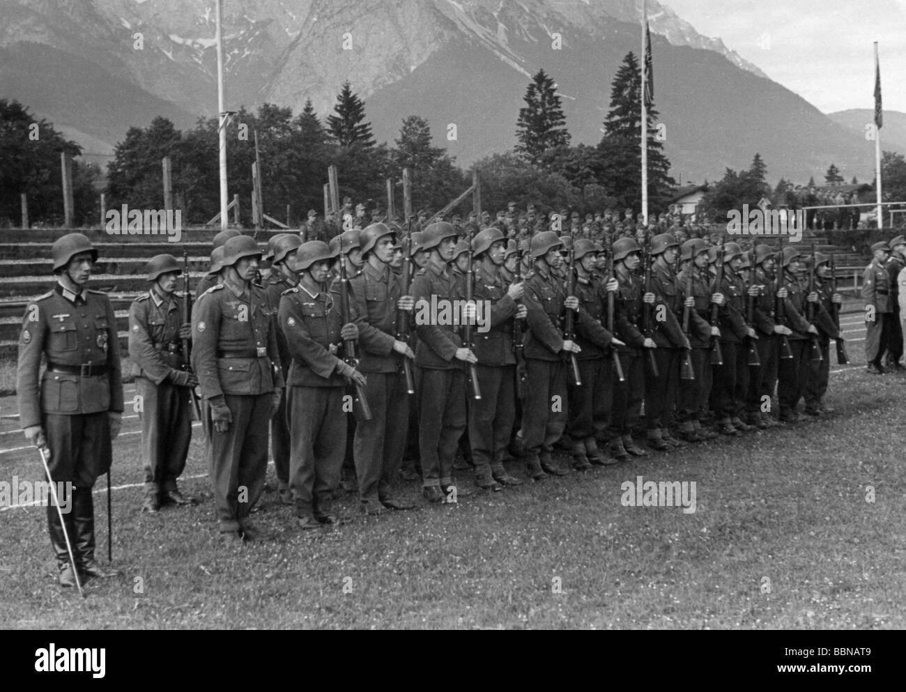 events, Second World War / WWII, German Wehrmacht, platoon of Gebirgs