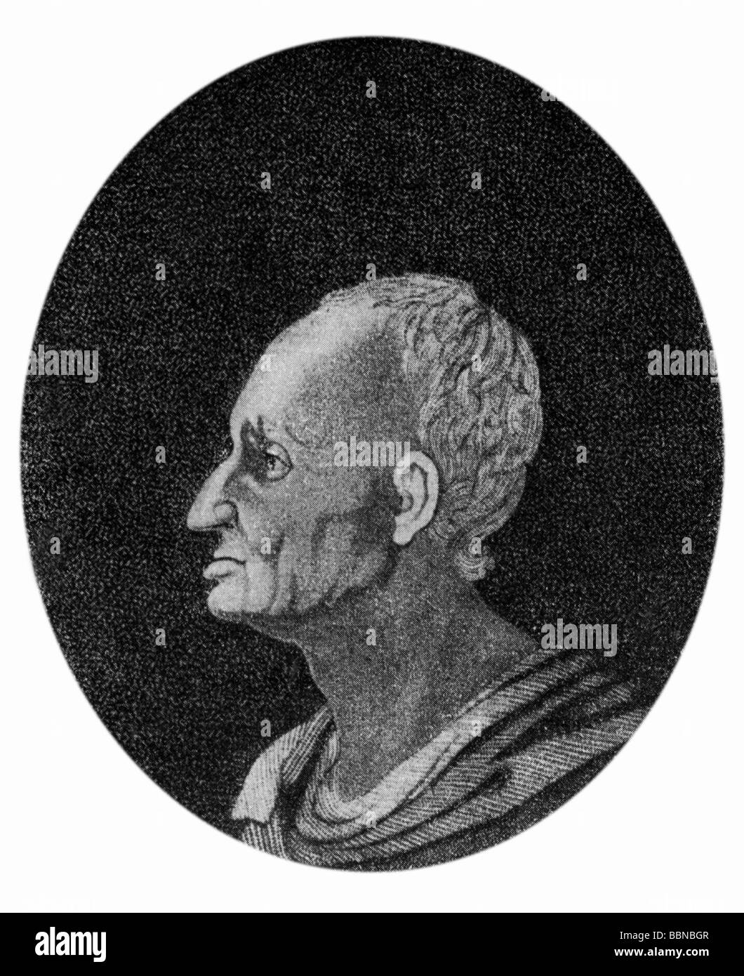 Marggraf, Andreas Sigismund, 3.3.1709 - 7.8.1782, German chemist and pioneer of analytical chemistry, portrait, side-face, after contemporary engraving by Ritter, Stock Photo
