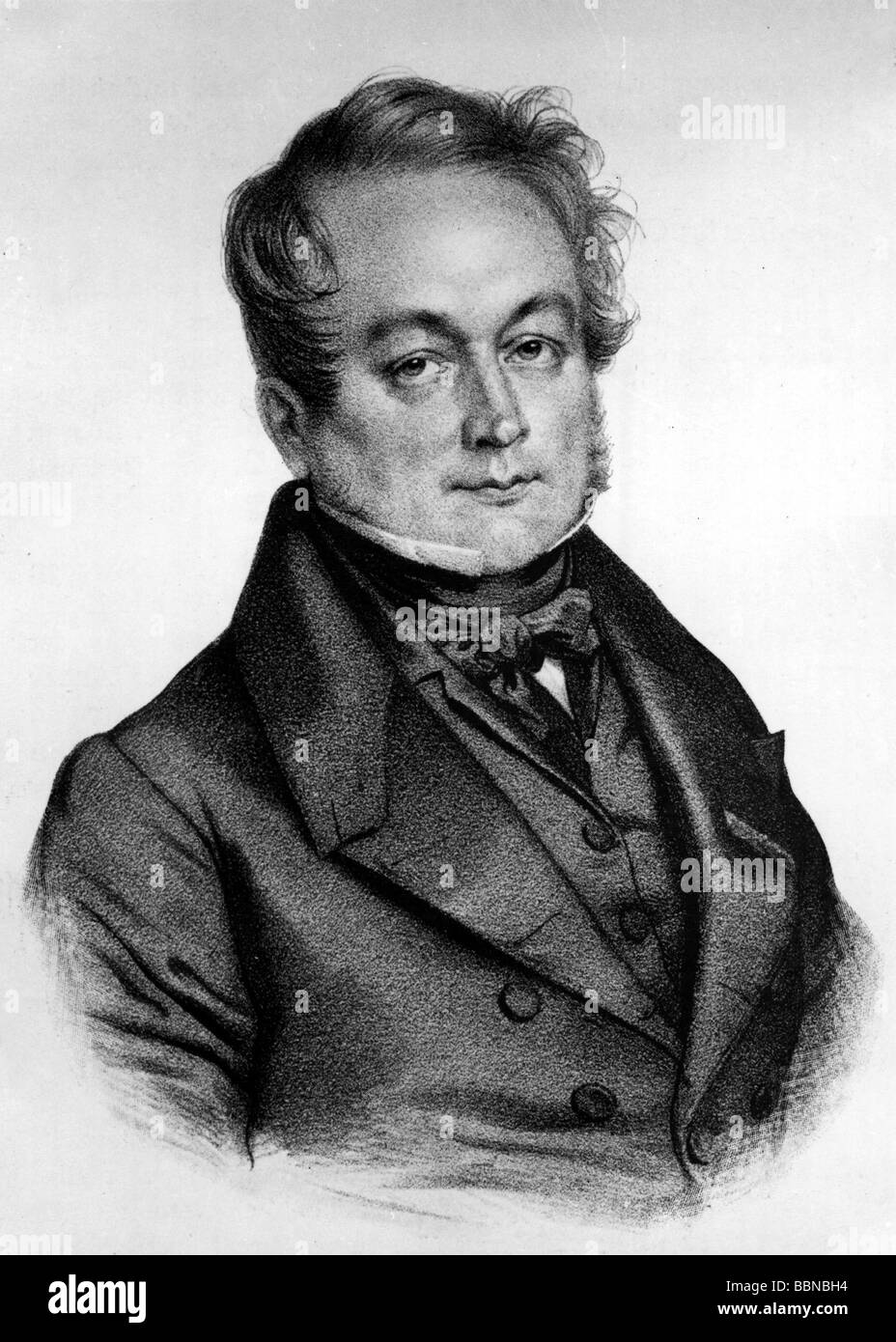 Magendie, Francois, 6.10.1783 - 7.10.1855, French physiologist, portrait, 19th century, , Stock Photo