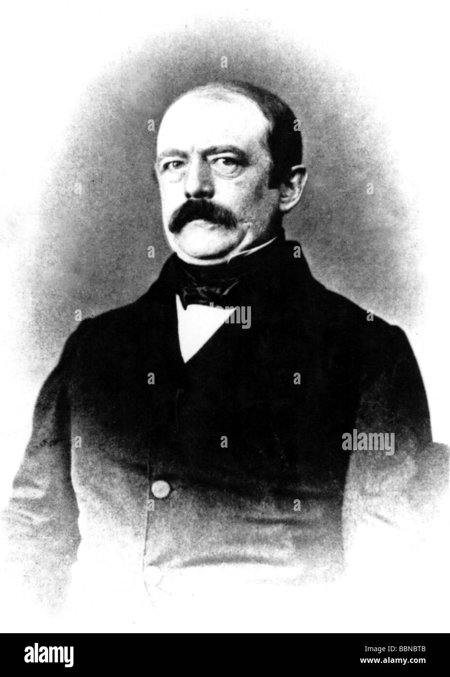 Bismarck, Otto von, 1.4.1815 - 30.7.1898, German politician, Prussian envoy to the German Bundestag (federal parliament) in Frankfurt on the Main 1851 - 1859, contemporary half length, Artist's Copyright has not to be cleared Stock Photo