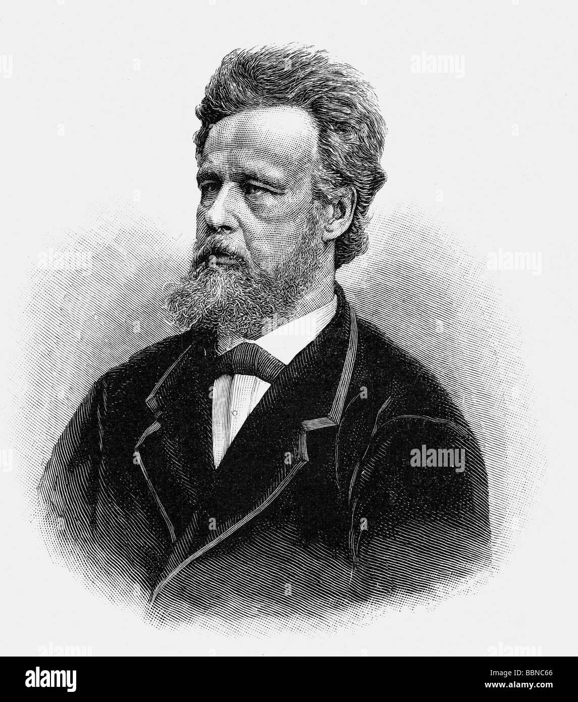Kapp, Friedrich, 13.4.1824 - 27.10.1884, German politician and historian, portrait, wood engraving, 19th century, Stock Photo