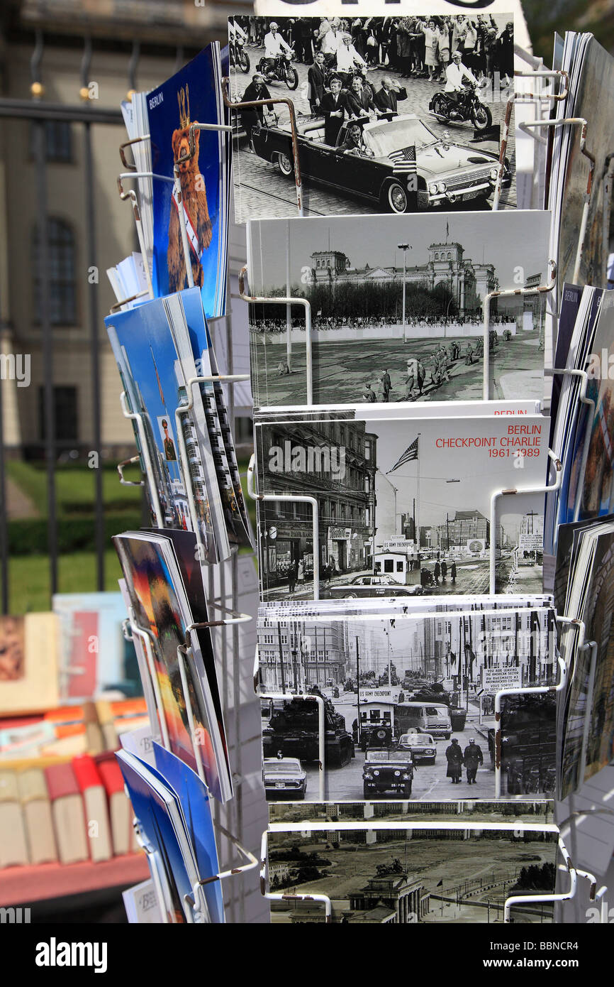 Old berlin postcards on the stand Berlin Germany Europe Stock Photo - Alamy
