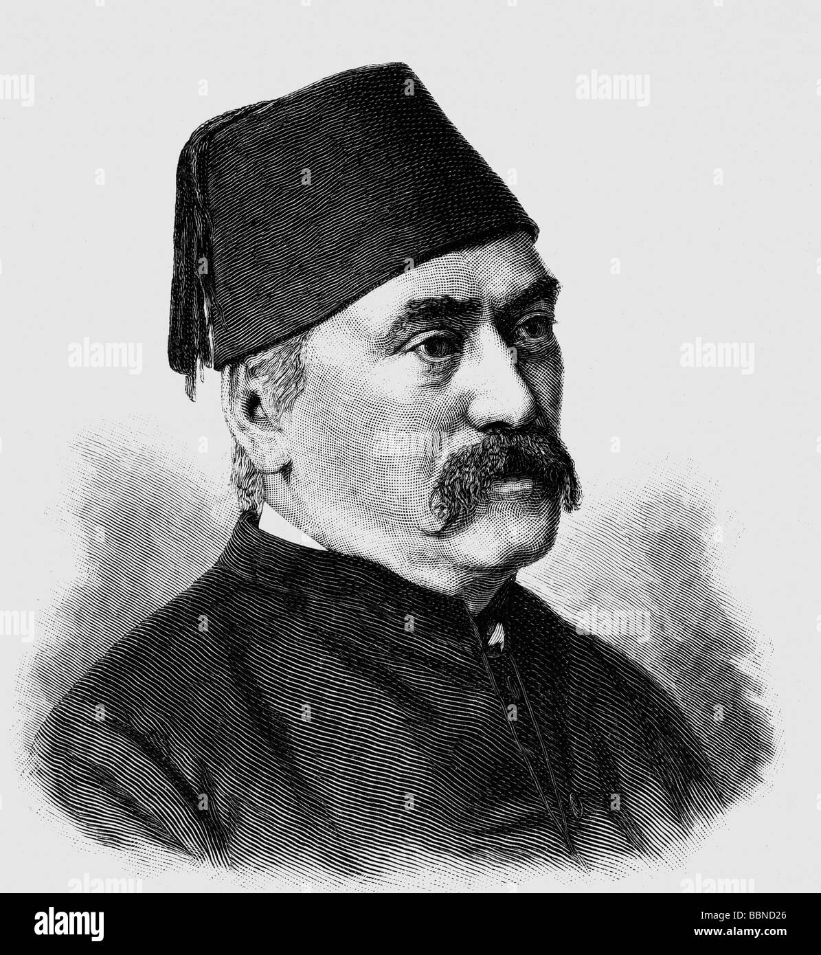 Brugsch, Dr. Heinrich Karl, German scientist (Egyptologist), portrait ...
