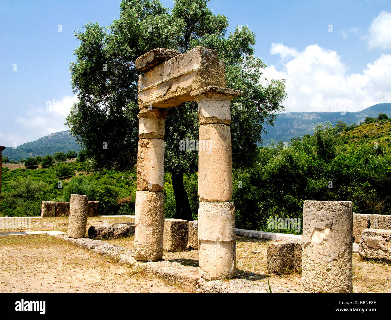 Ancient City Ruins of Kaunos (Caunos) Dalyan Turkey Stock Photo - Alamy