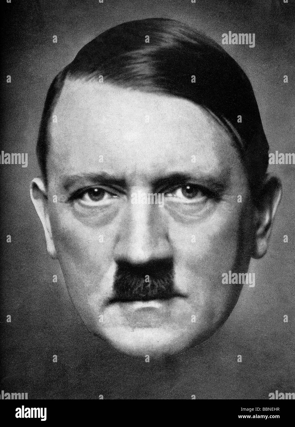 Hitler, Adolf, 20.4.1889 - 30.4.1945, German politician (NSDAP), Fuehrer and Reich Chancellor since 1933, portrait, Stock Photo