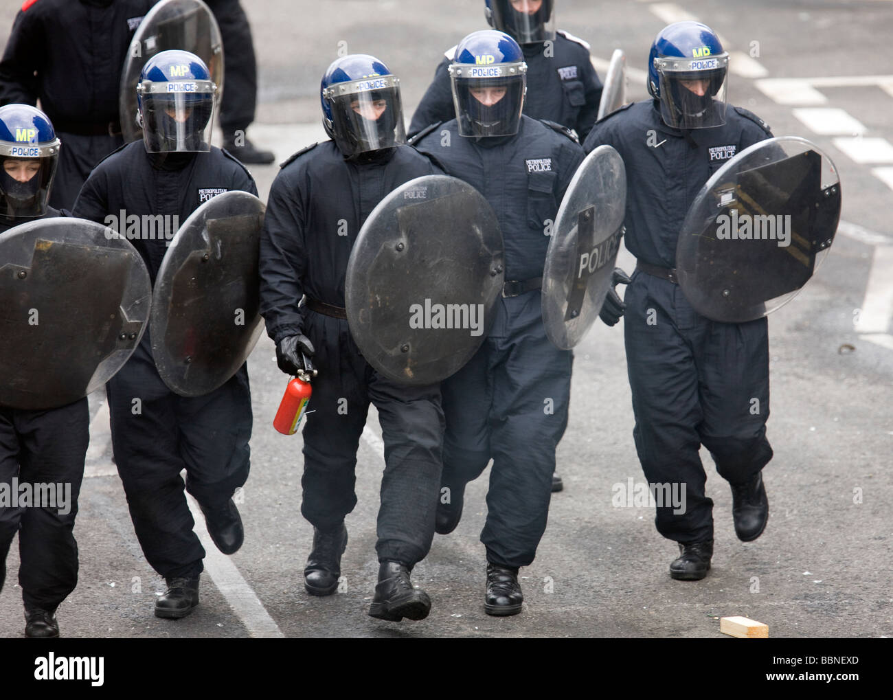 London Police officers undergoing specialist training at the Stock ...