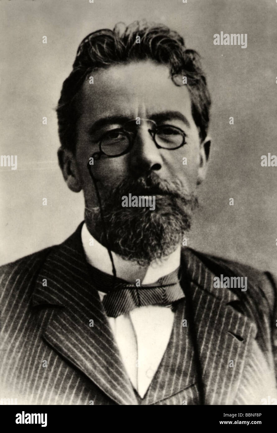 Chekhov, Anton, 29.1.1860 - 15.7.1905, Russian author / writer Stock ...