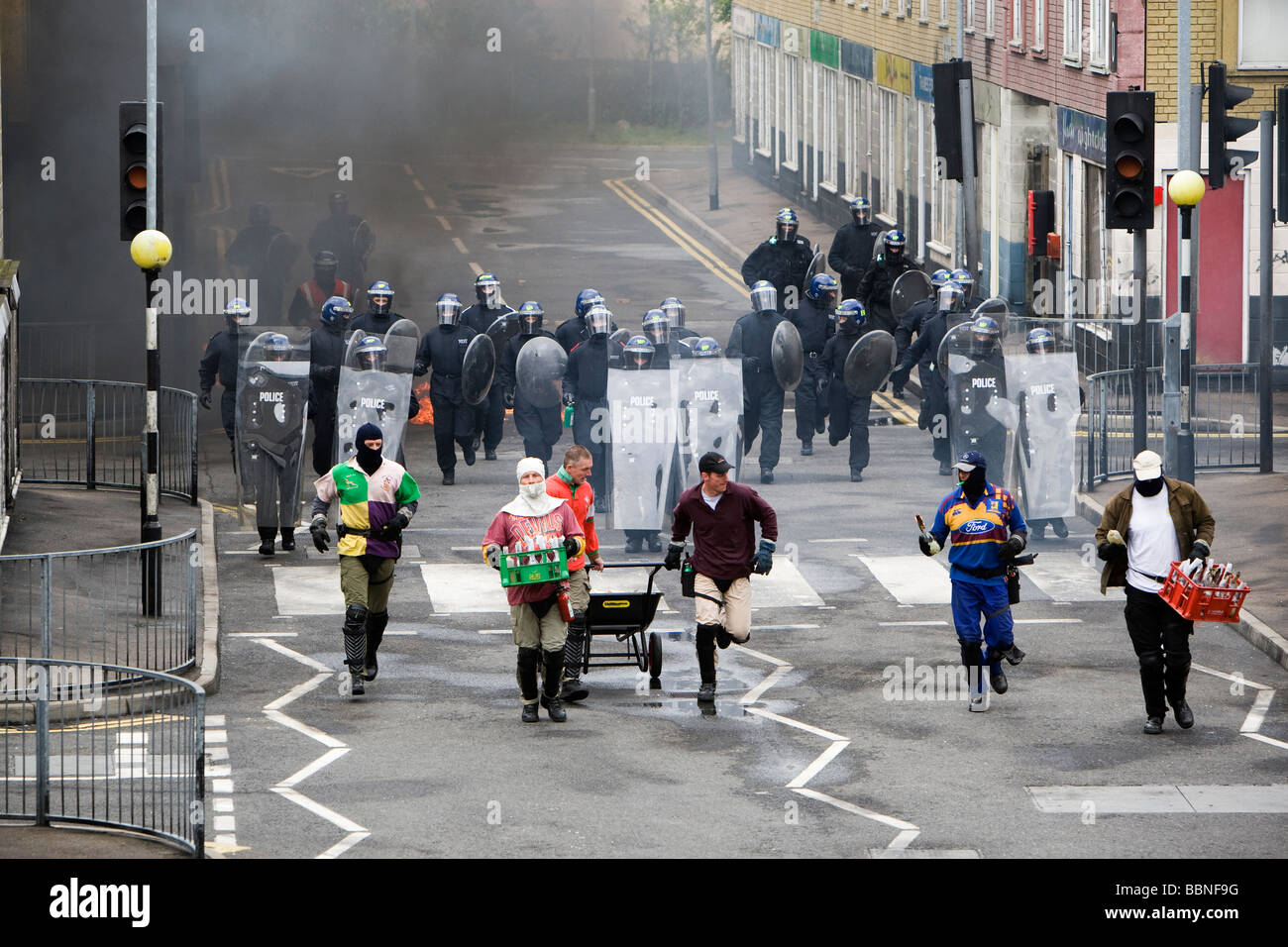 London Police officers undergoing specialist training at the