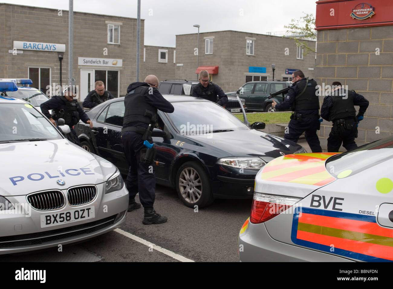 London Police officers undergoing specialist training at the
