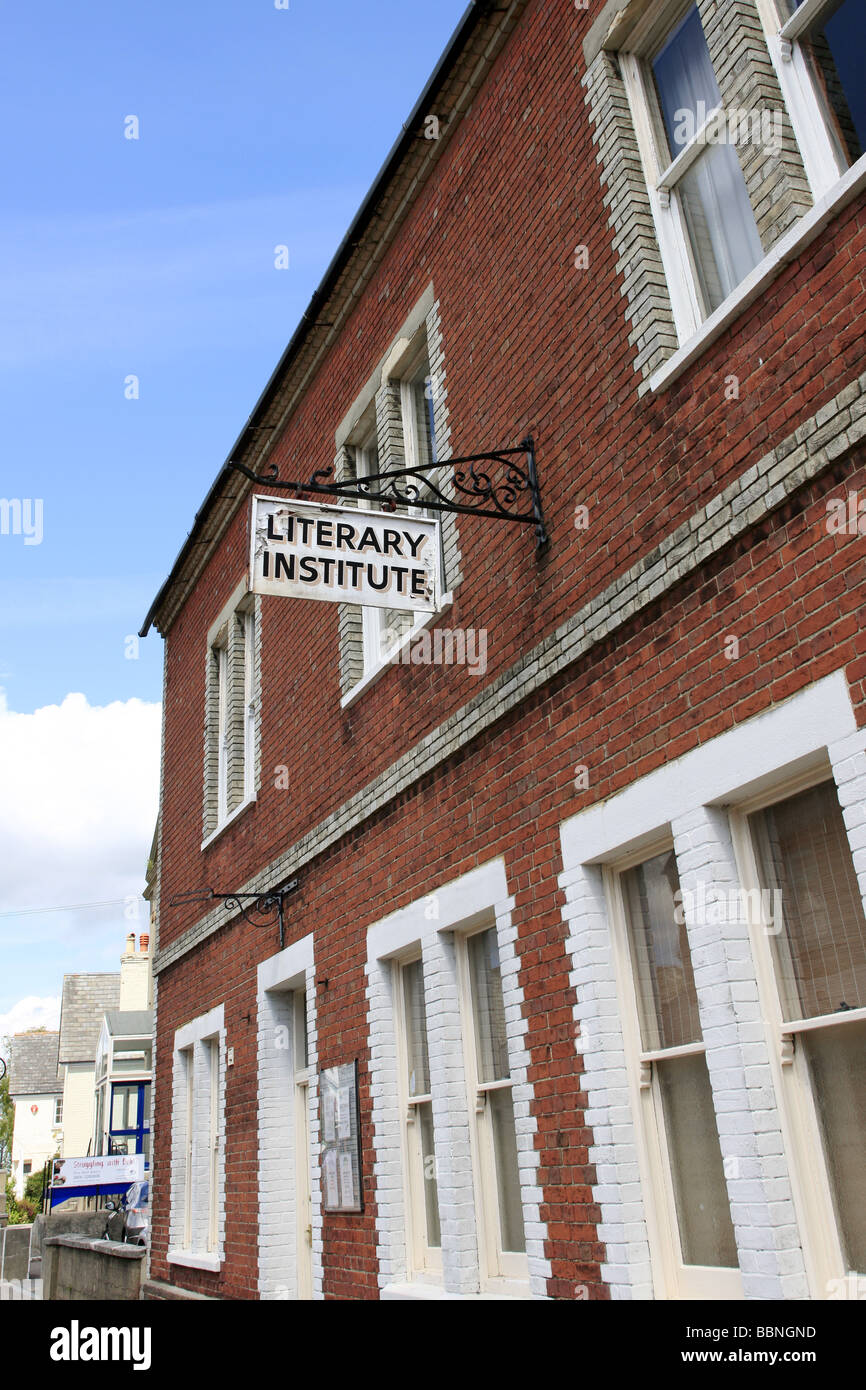The Literary Institute building in Lymington Hampshire Stock Photo - Alamy