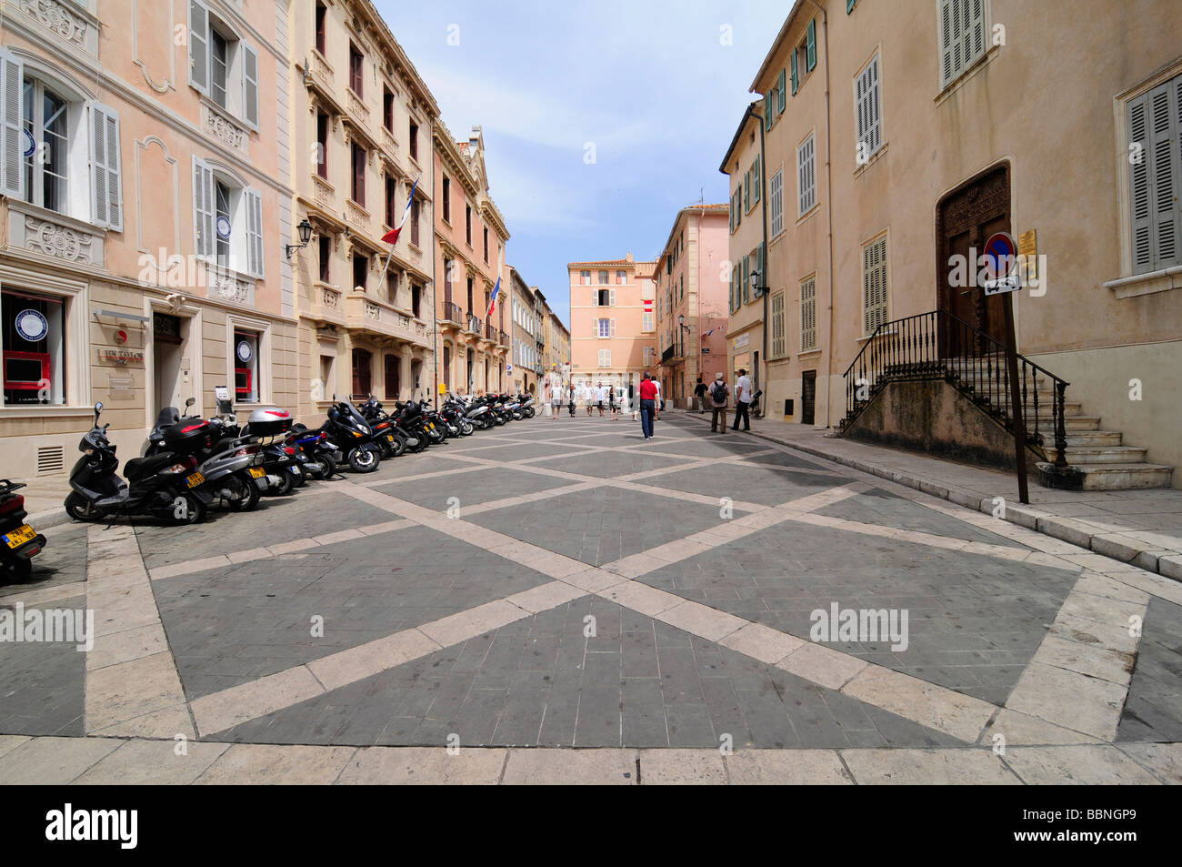 Hermes boutique and Musee de l'Annonciade Saint Tropez Provence Cote-d'Azur  France Stock Photo - Alamy