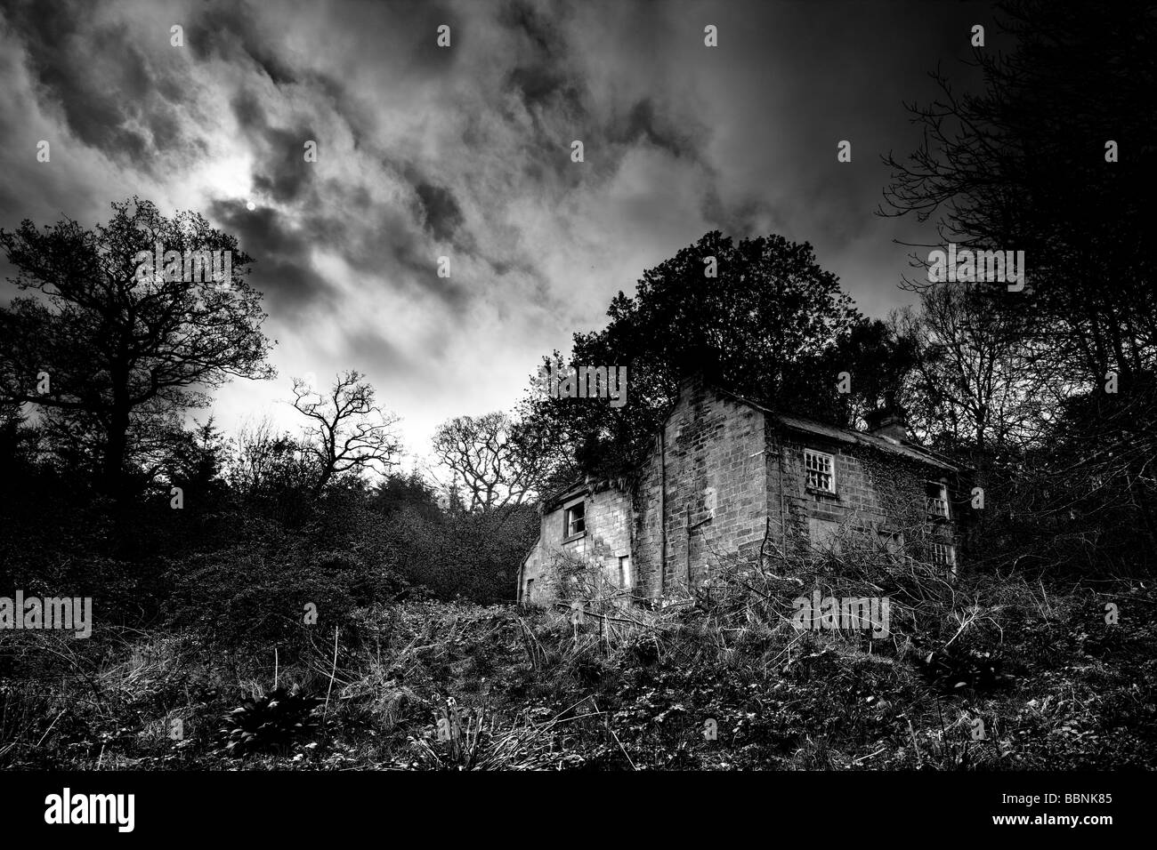 Bleak House Derelict Farmhouse Egton Bridge North Yorkshire Stock Photo