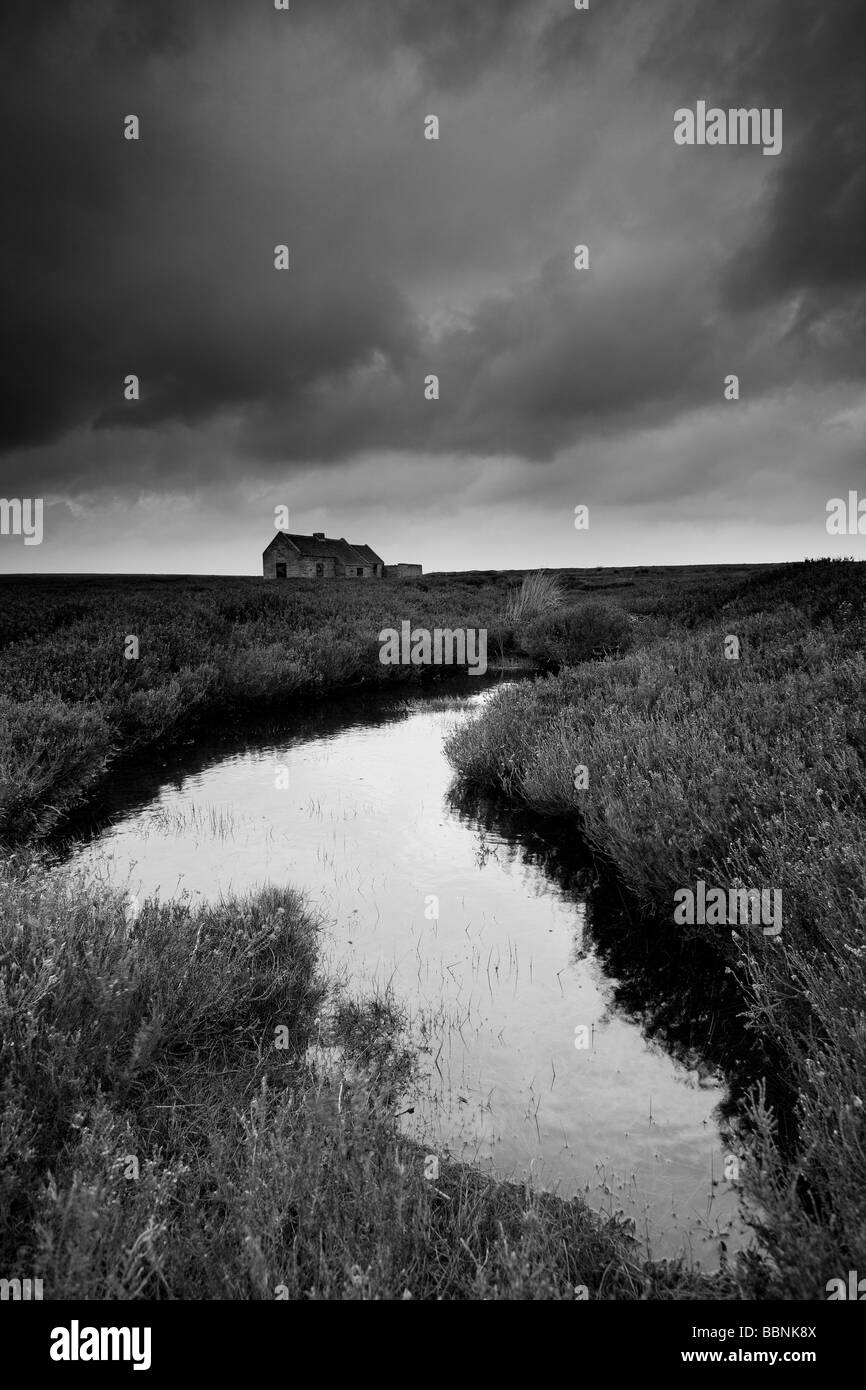 Shooting house egton high moor north york moors national park yorkshire stock image
