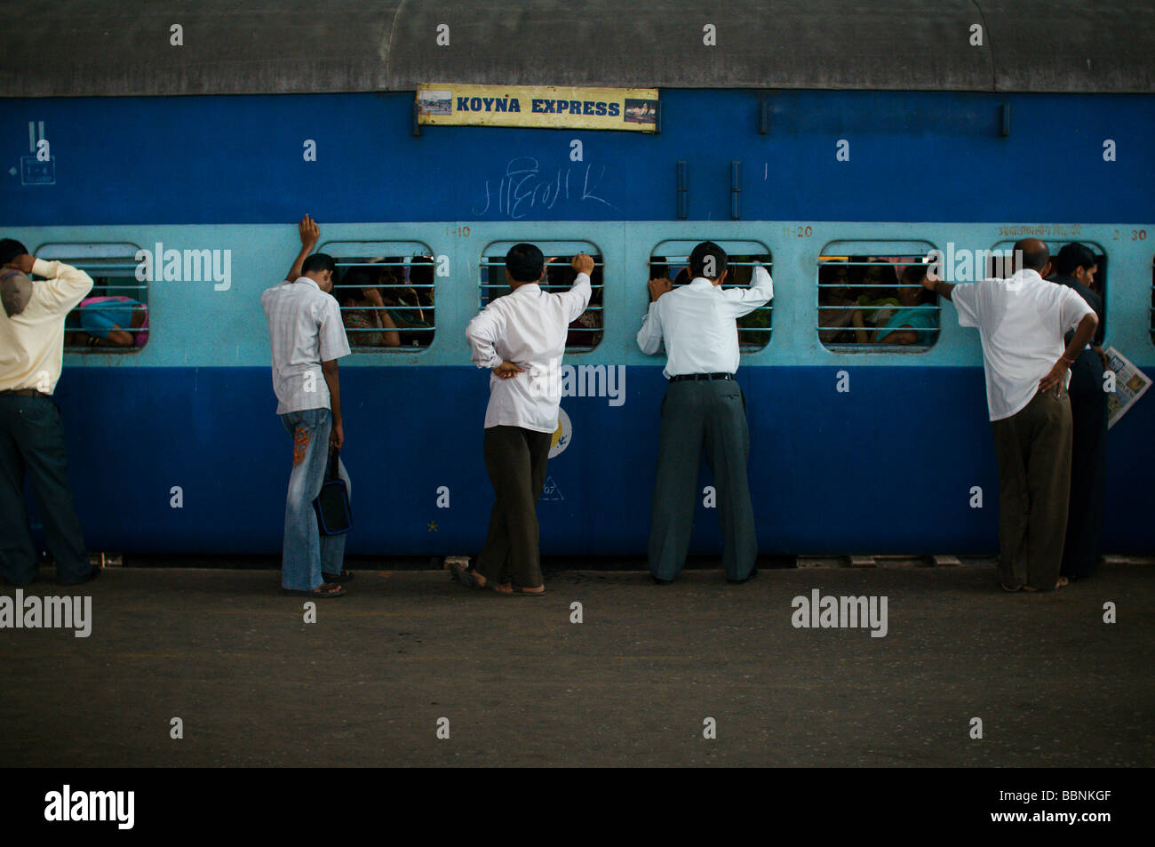 indian train Stock Photo