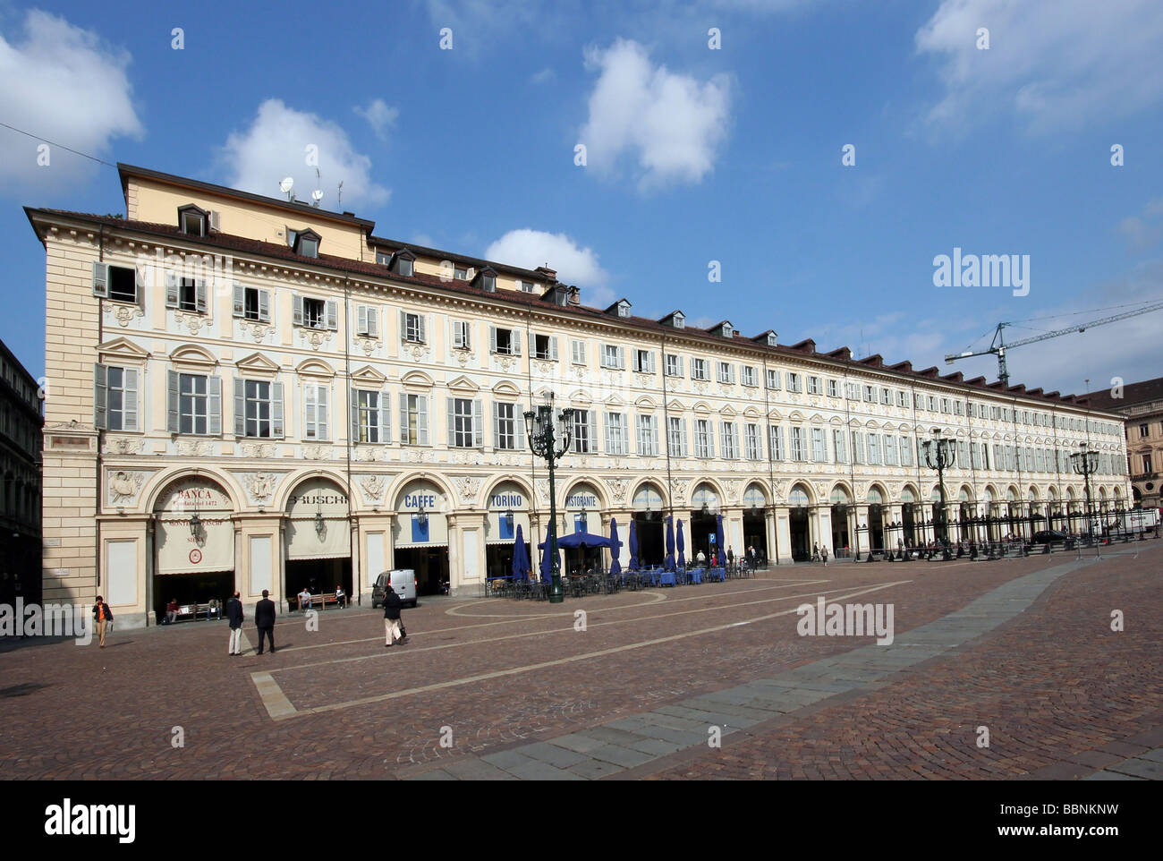 geography / travel, Italy, Piedmont, Turin, squares, Piazza San Carlo, Additional-Rights-Clearance-Info-Not-Available Stock Photo