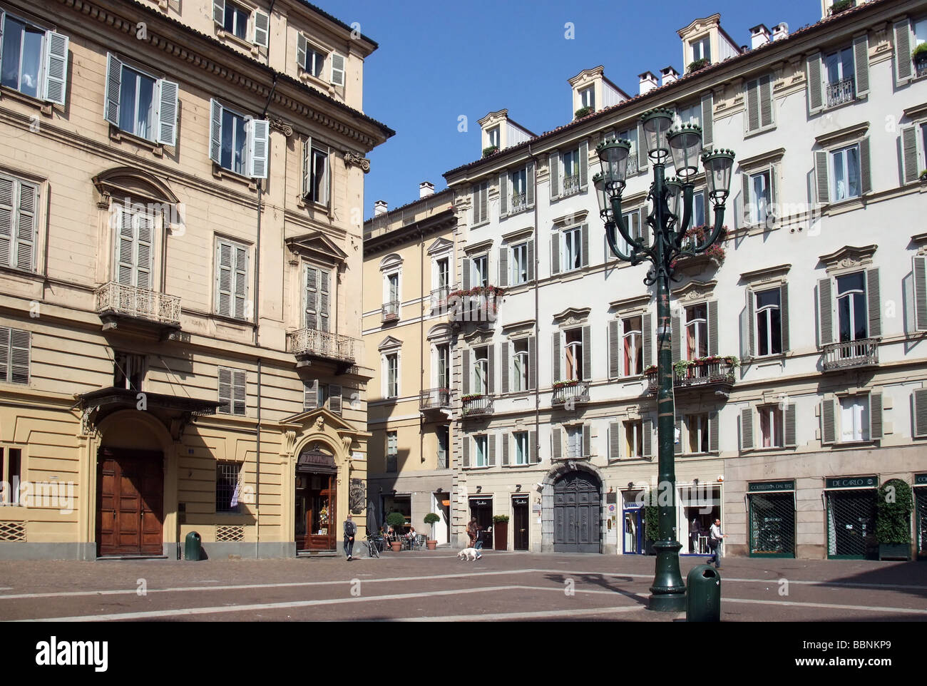 geography / travel, Italy, Piedmont, Turin, squares, square Carignano, Additional-Rights-Clearance-Info-Not-Available Stock Photo