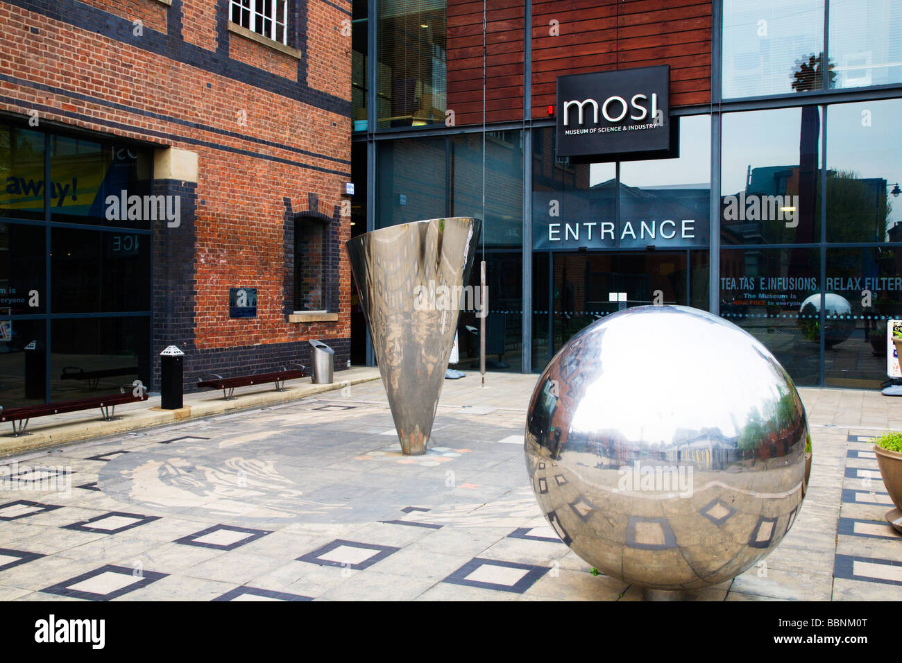 Main Entrance Museum of Science and Industry Manchester England Stock