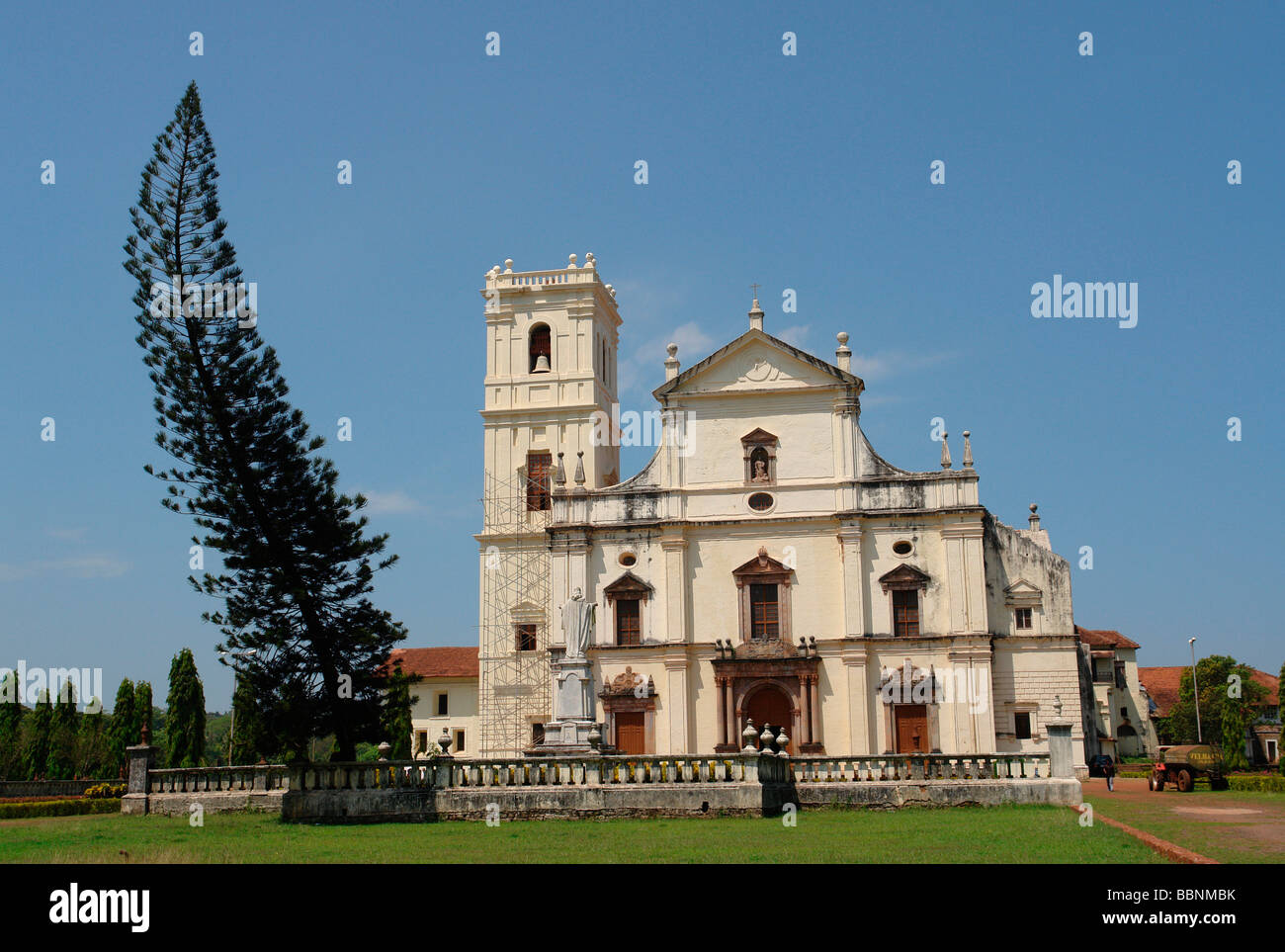 geography / travel, India, Goa, Old Goa, Sé Cathedral, built: 1625, exterior view, Additional-Rights-Clearance-Info-Not-Available Stock Photo