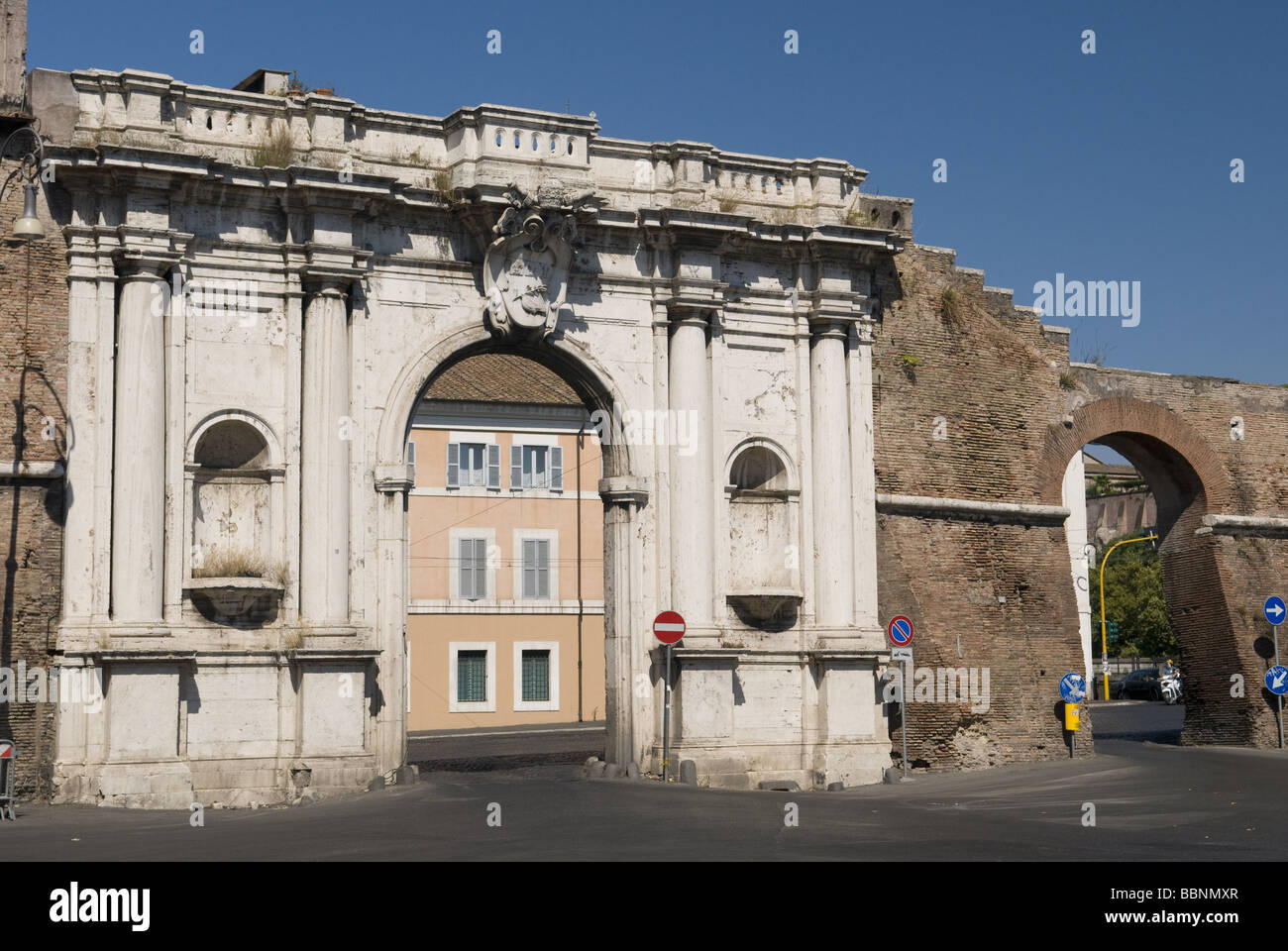 City gate, Porta Portes, Rome, Italy, Europe Stock Photo - Alamy