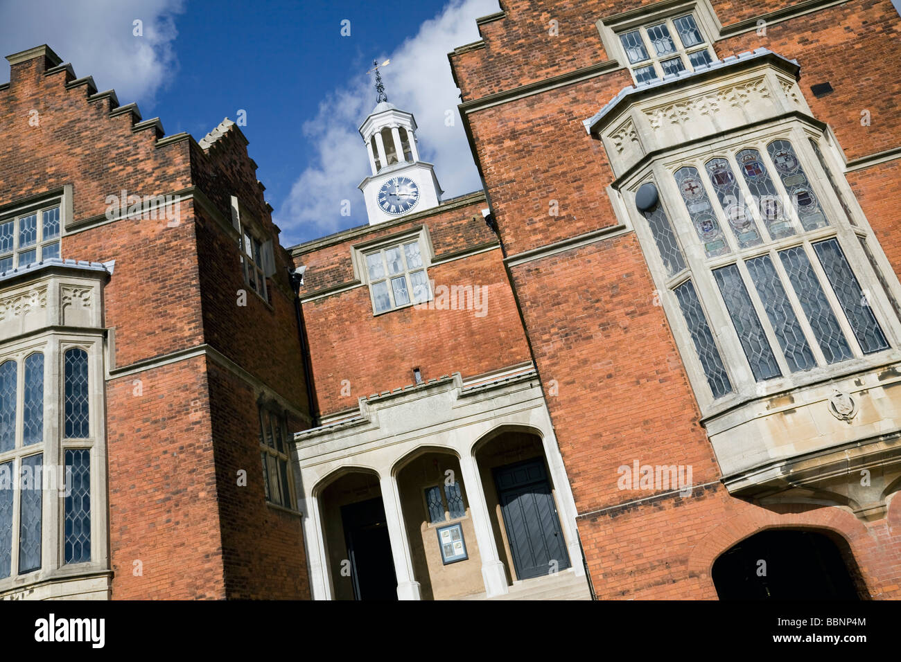 UK, England, Middlesex, Harrow-on-the-Hill, Harrow School, The Old School Building (Detail) Stock Photo