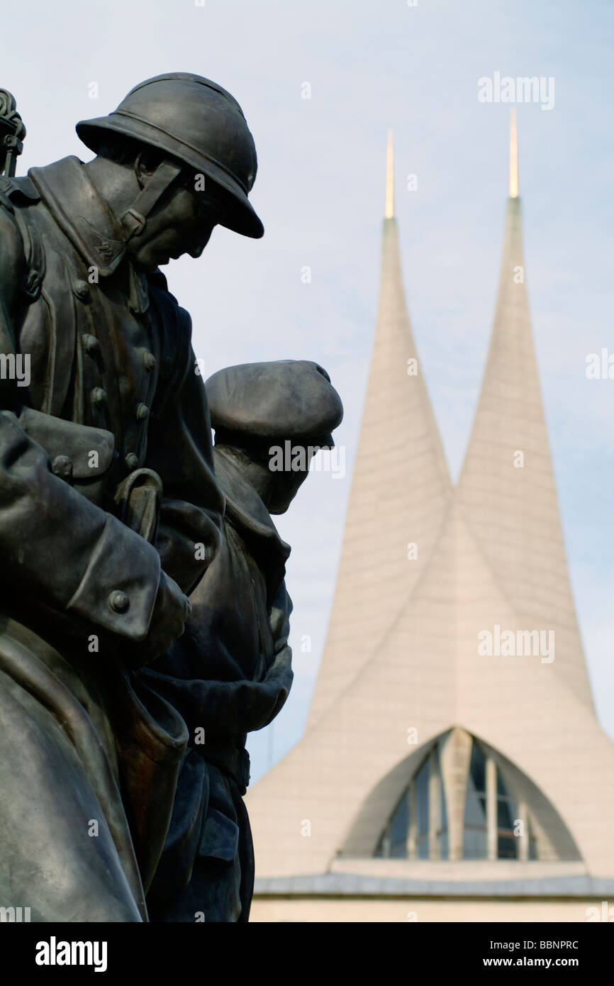 WW 2 monument in Prague, Czech Republic Stock Photo