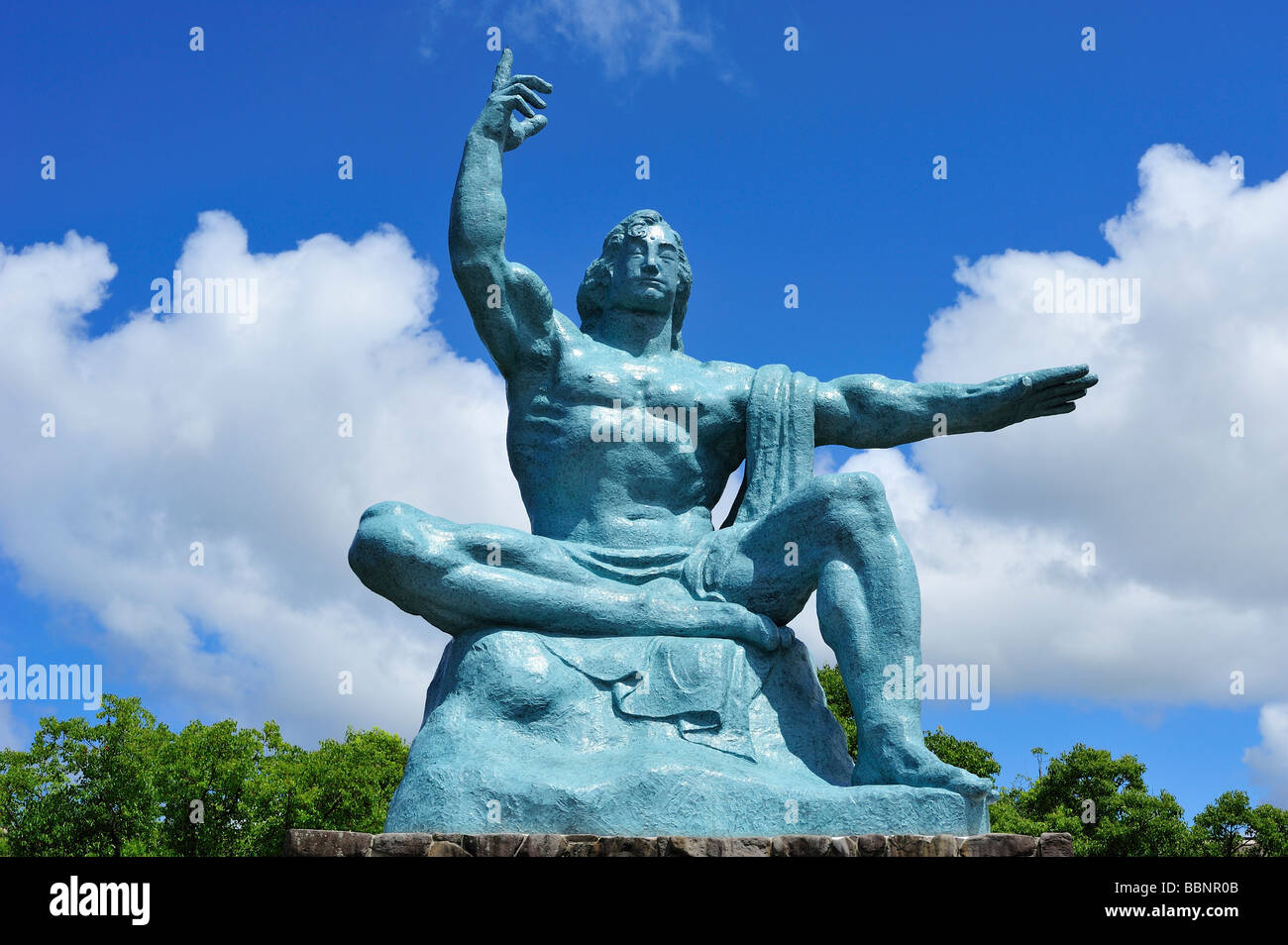Peace Statue, Nagasaki Peace Park, Nagasaki, Nagasaki Prefecture, Kyushu, Japan Stock Photo Alamy