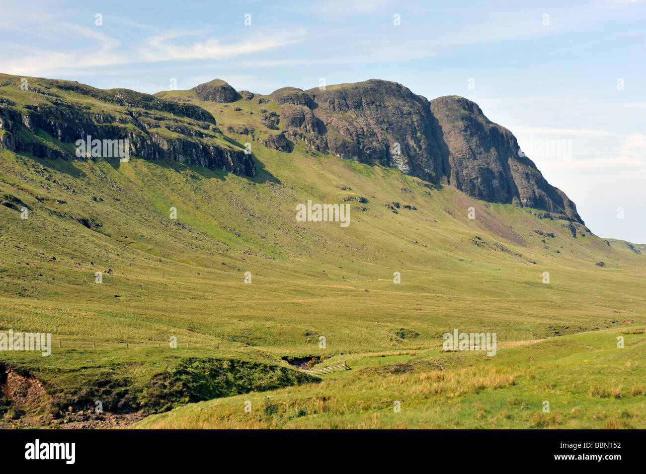 Preshal More, Gleann Oraid, Minginish, Isle of Skye, Inner Hebrides, Scotland, United Kingdom, Europe. Stock Photo