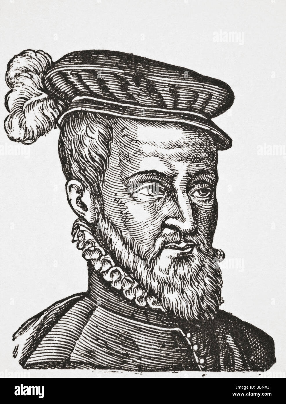 Joachim du Bellay, c.1525 - 1560.  French poet, critic and member of the Pléiade. Stock Photo