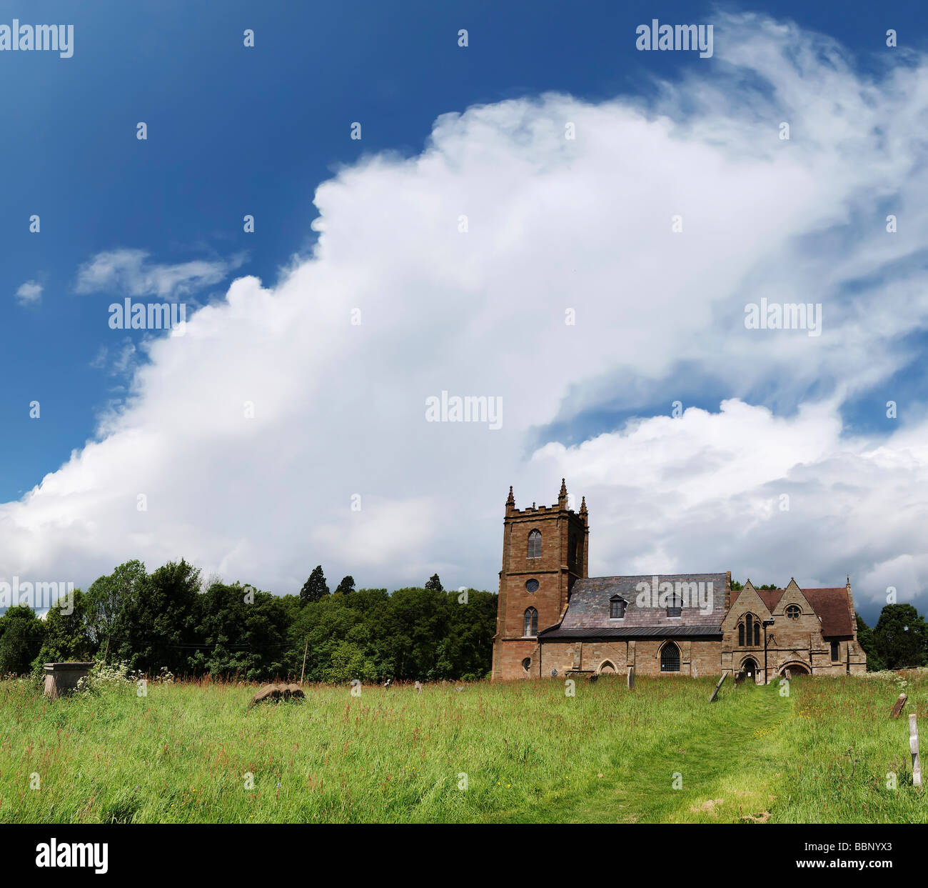 view from hanbury church worcestershire england uk the setting for the fictional village of ambridge in the radio serial the arc Stock Photo