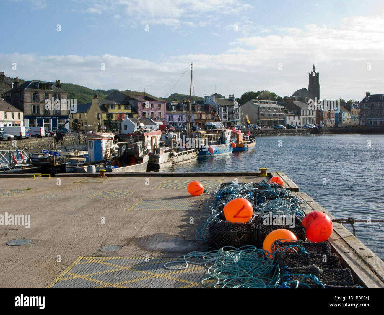Tarbert Fish Tarbert Loch Fyne Kintyre Scotland village with fishing harbour Stock ...