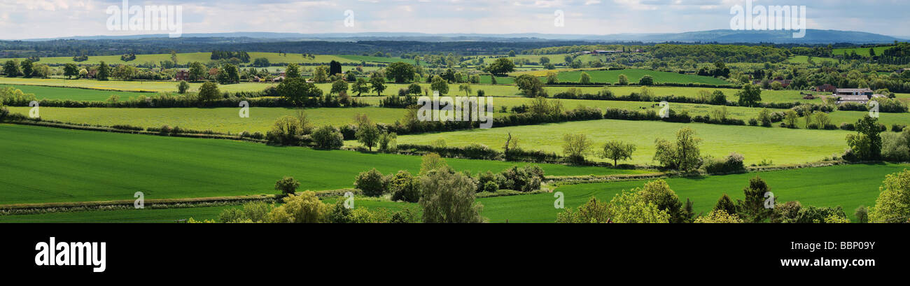 view from hanbury church worcestershire england uk the setting for the fictional village of ambridge in the radio serial the arc Stock Photo