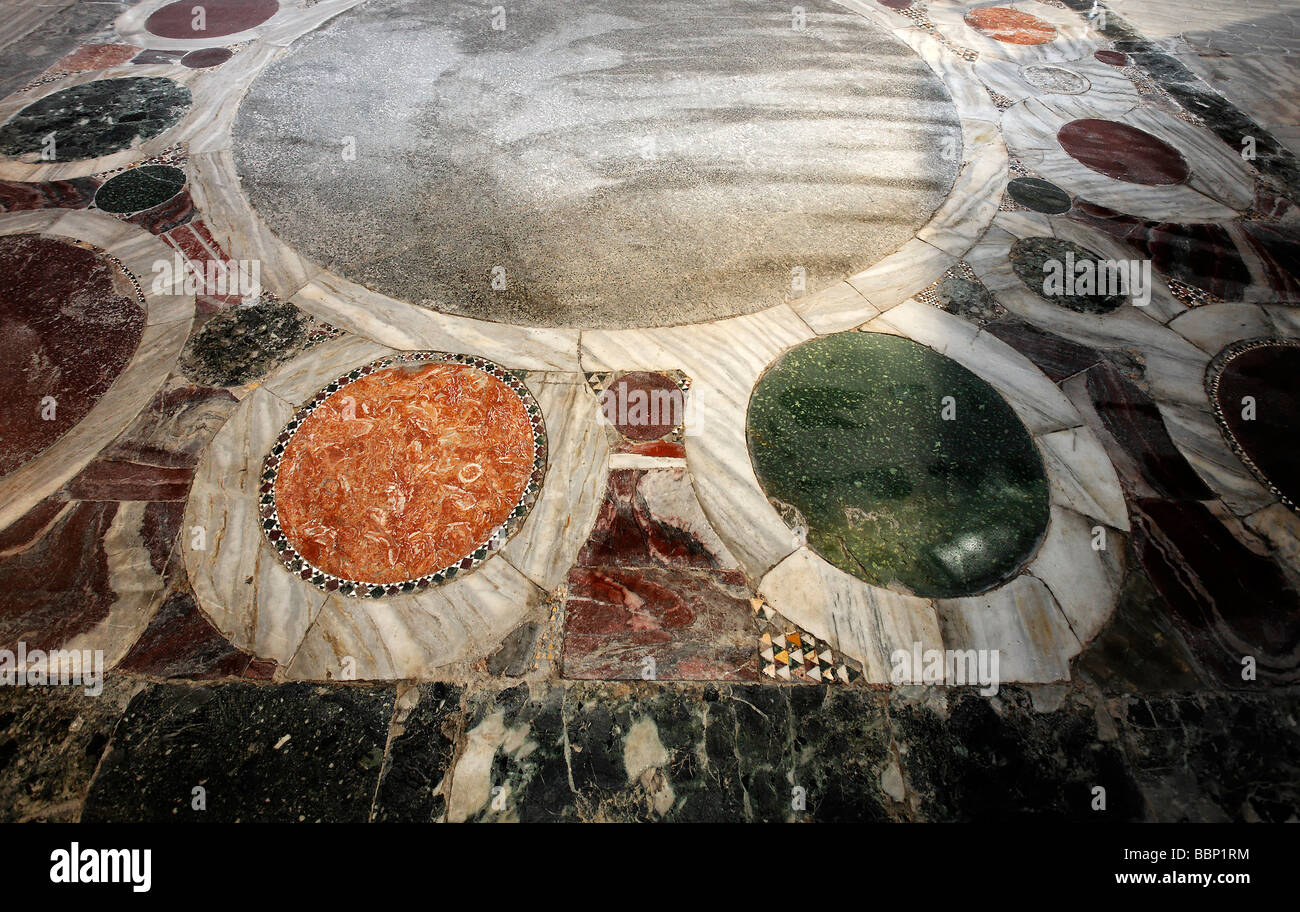Hagia Sophia, Aya Sofya, coronation spot of the Byzantine emperors, decorated with marble, Sultanahmet, Istanbul, Turkey Stock Photo
