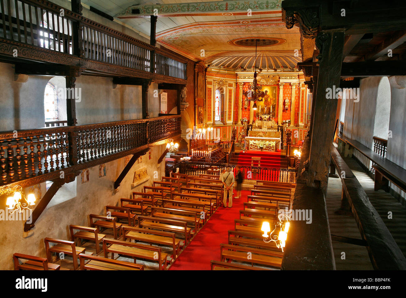 SAINT JEAN-BAPTISTE CHURCH, ARCANGUES, BASQUE COUNTRY, BASQUE COAST ...