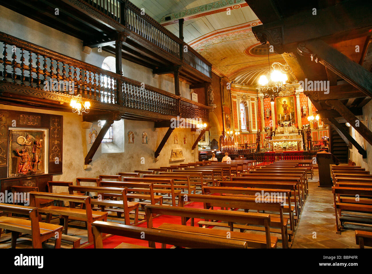 SAINT JOHN THE BAPTIST CHURCH, ARCANGUES, PYRENEES ATLANTIQUES, (64 ...