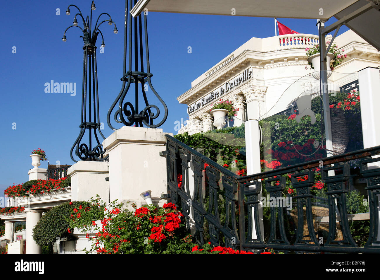 FACADE, DEAUVILLE CASINO, CALVADOS (14), NORMANDY, FRANCE Stock Photo