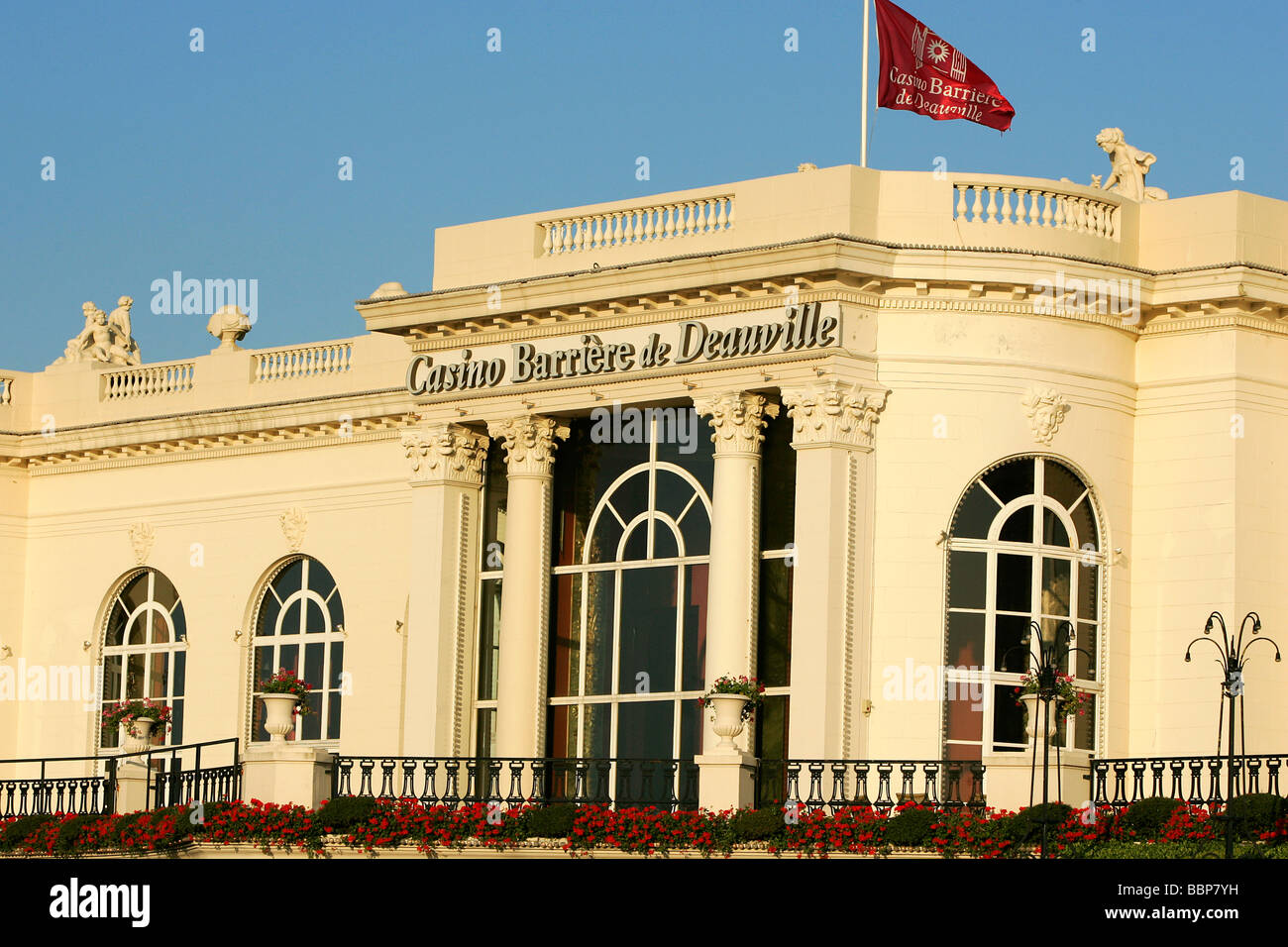 FACADE, DEAUVILLE CASINO, CALVADOS (14), NORMANDY, FRANCE Stock Photo