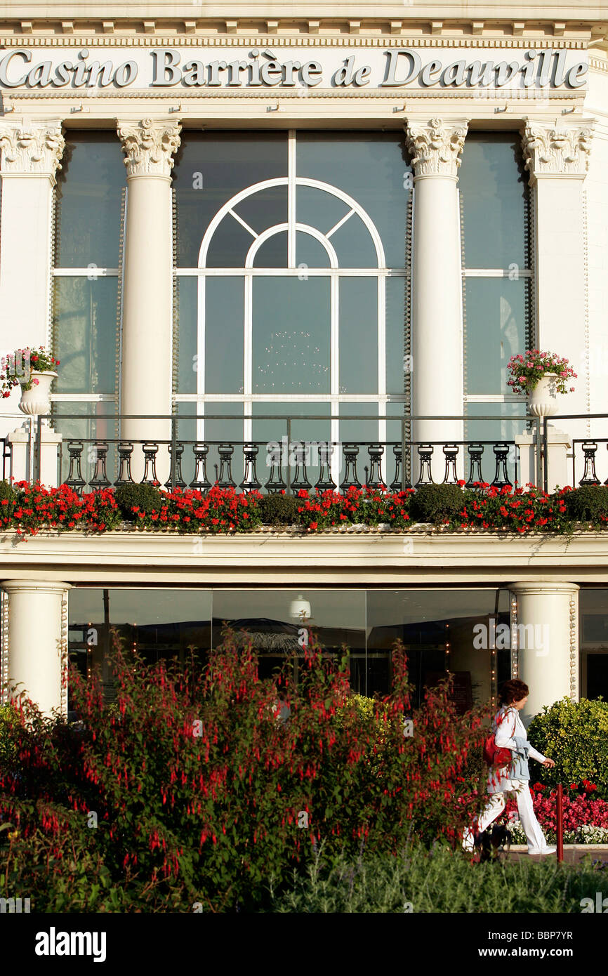FACADE, DEAUVILLE CASINO, DEAUVILLE, CALVADOS (14), NORMANDY, FRANCE Stock Photo