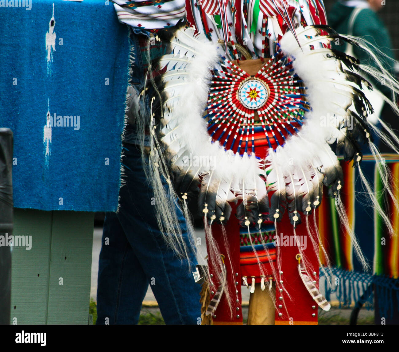A Native American at the Healing Horse Spirit PowWow in Mt. Airy ...