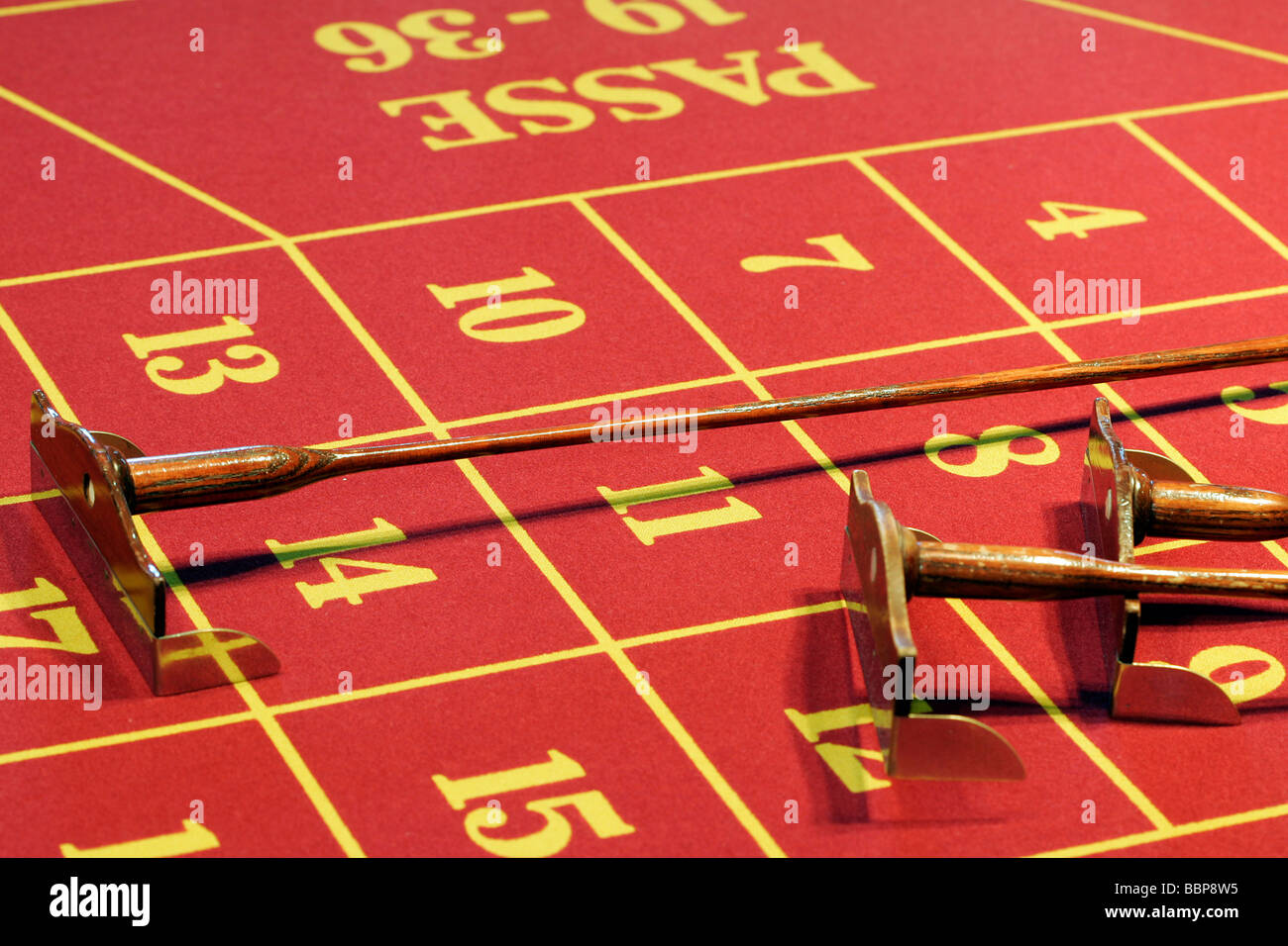 GAMING TABLES, THE CASINO IN DEAUVILLE, CALVADOS (14), NORMANDY, FRANCE Stock Photo